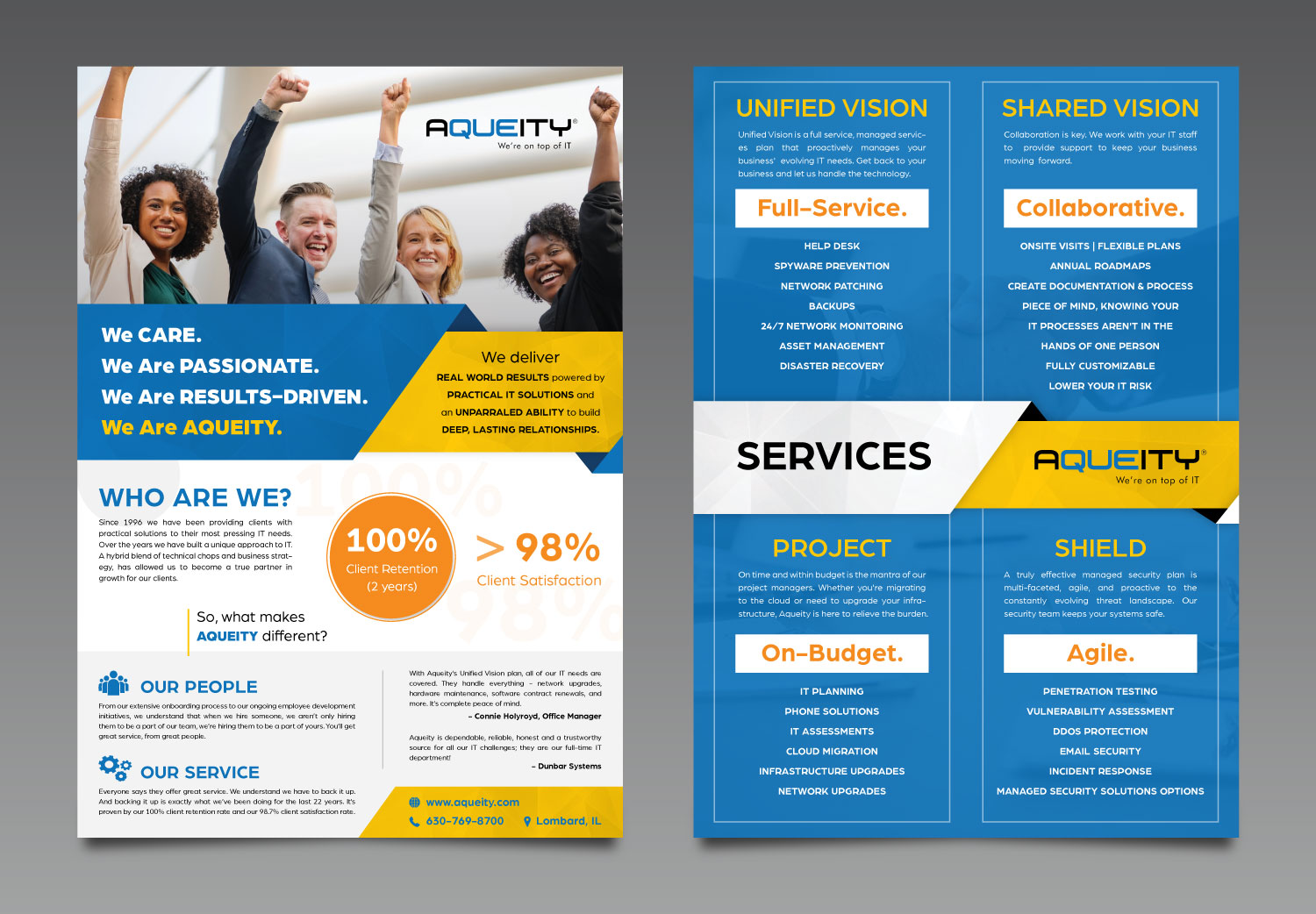 Flyer Design by vcreatived for Aqueity, Inc. | Design #21302577