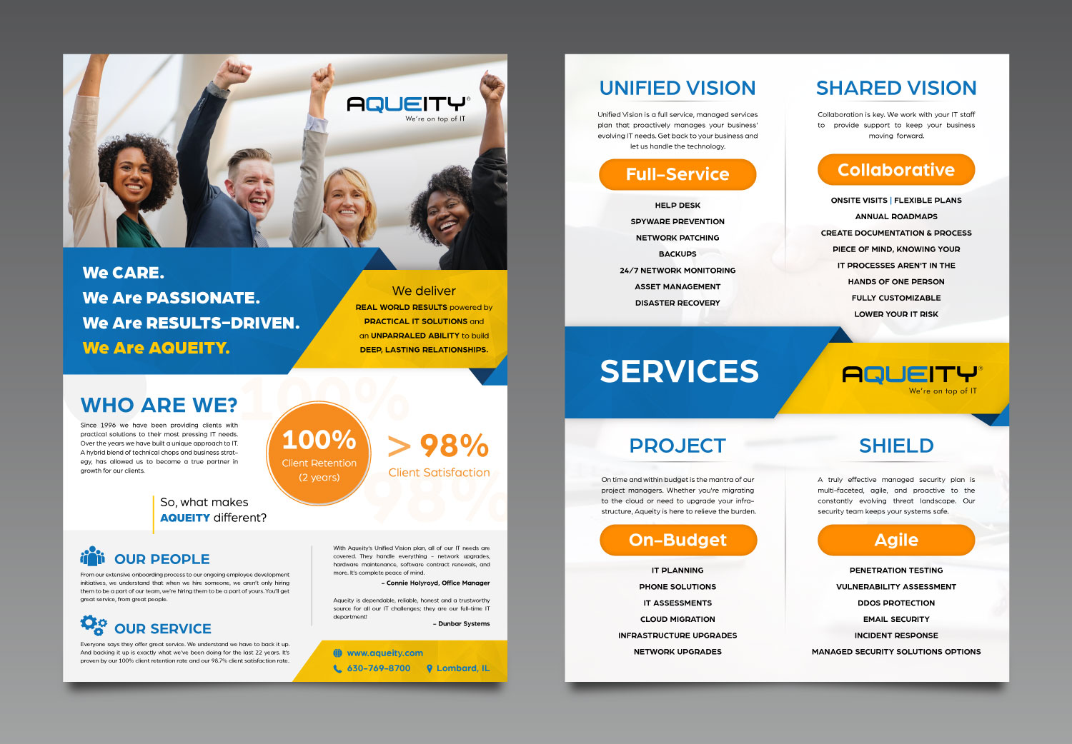 Flyer Design by vcreatived for Aqueity, Inc. | Design #21302579