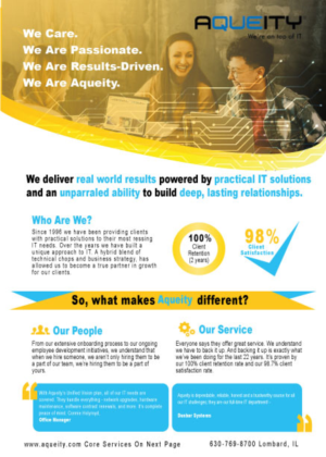 Flyer Design by titanium wings for Aqueity, Inc. | Design: #21297720