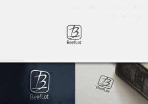 BL(conjoined like a brand that is used on cattle)  then  add BeefLot | Logo Design by maria-kaz