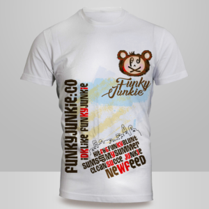 Funkyjunkie mascot /first designs | T-shirt Design by Kero
