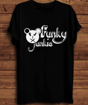 Funkyjunkie mascot /first designs | T-shirt Design by creative gravity