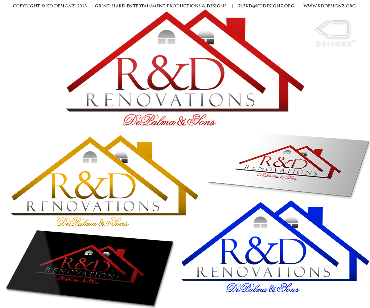 Logo Design by KD Designz for R & D Renovations | Design #2939794