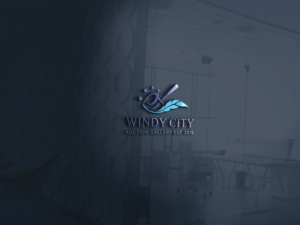 Windy City Auction Gallery inc.       Est. 2019  | Logo Design by DesIcon