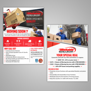 Attractive Flyer for Moving Company | Diseño de Flyer por aspiremedia