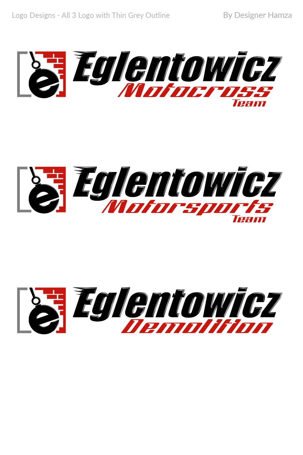 Logo Design by Designer Hamza for Eglentowicz Motorsports | Design #21312126