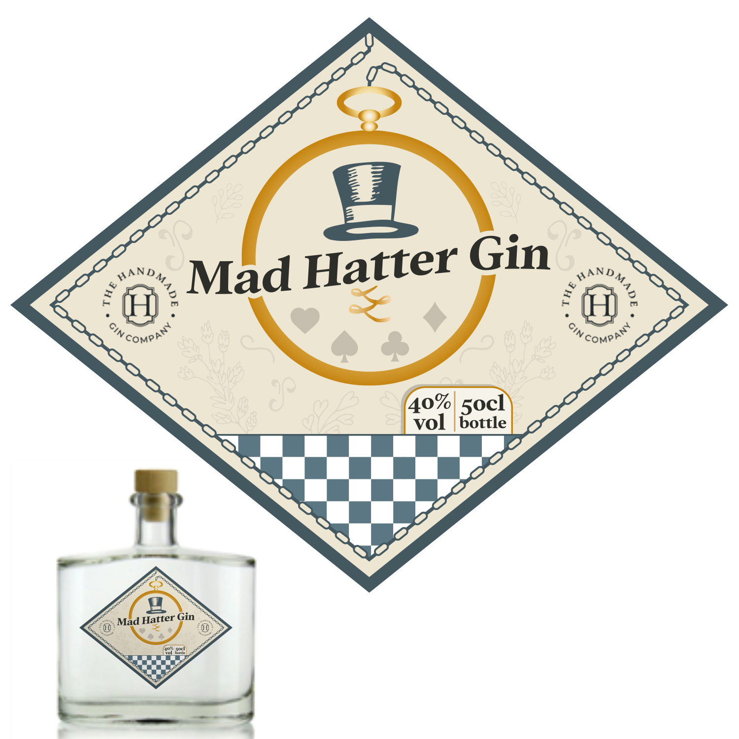 Diseño de Etiqueta por BenSalterDesign para The Handmade Gin Company | Diseño #21332749
