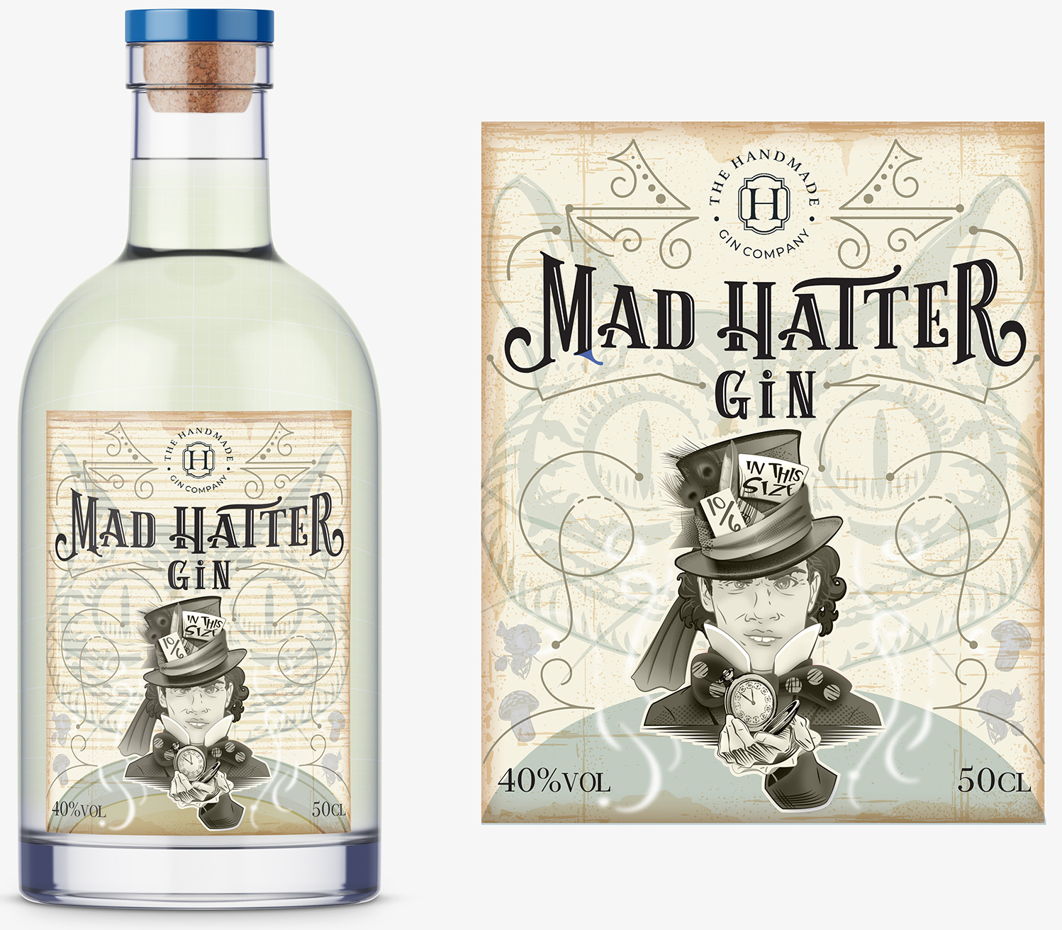 Diseño de Etiqueta por WHollis63 para The Handmade Gin Company | Diseño #21352790