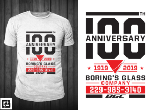100 Year Anniversary Employee Shirt | T-shirt Design by Barney Stinson