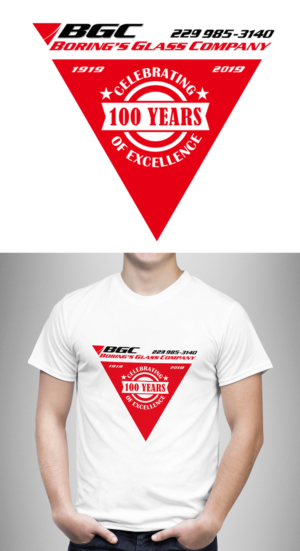 100 Year Anniversary Employee Shirt | T-shirt Design by Graphicsbox