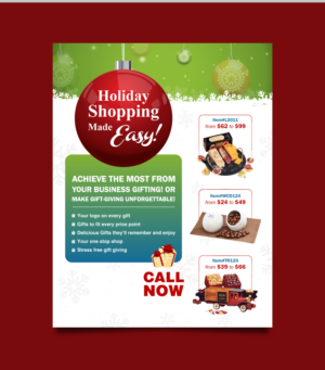 Flyer creation for holiday food gift programs | Design de Flyer par vcreatived