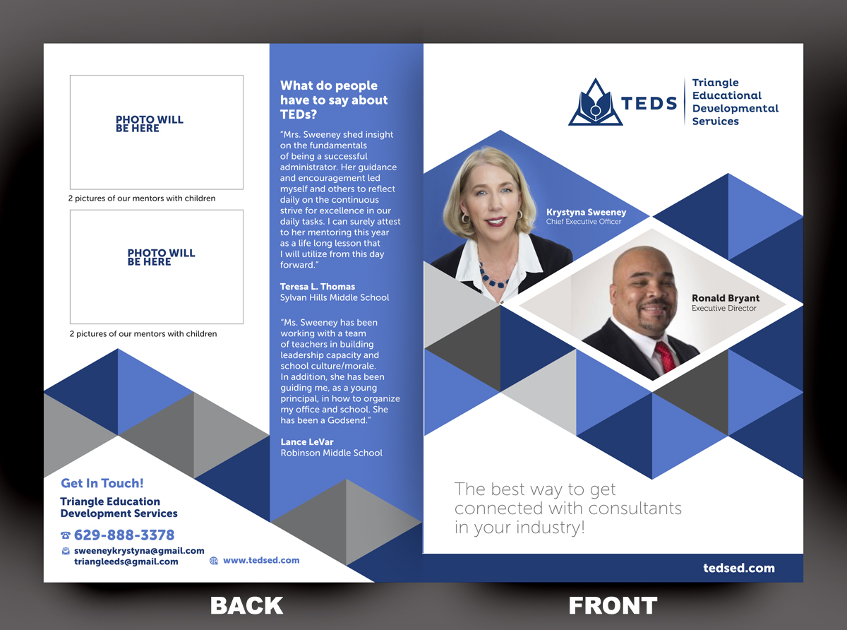 Brochure Design by rkailas for Triangle Educational Developmental Services | Design #21339671