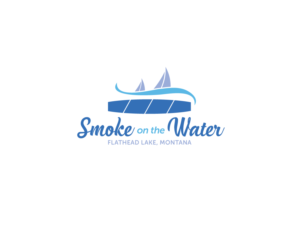 Cigars on the Water (or) Smoke on the Water | Logo Design by Buck Tornado