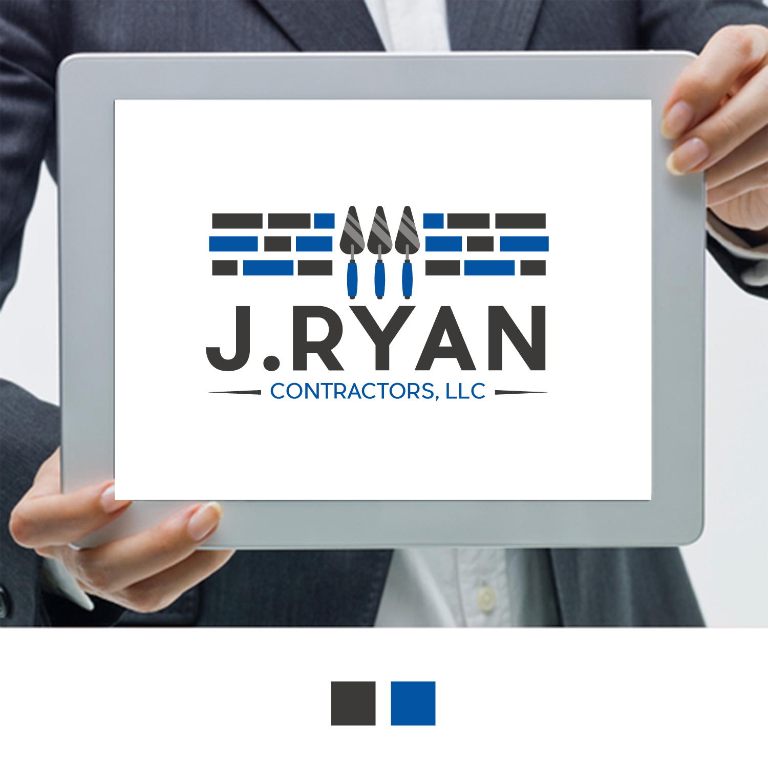Logo Design by Aqeel Momin for J. Ryan Contractors, LLC | Design #21327647