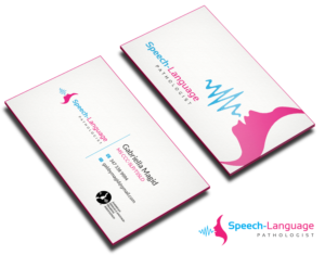 Speech Pathology card for parents of young children | Diseño de Tarjeta de Presentación por Riz'