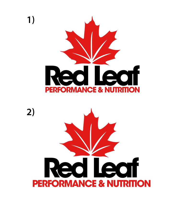 Logo-Design von trufya für Red Leaf Performance and Nutrition | Design: #21397163