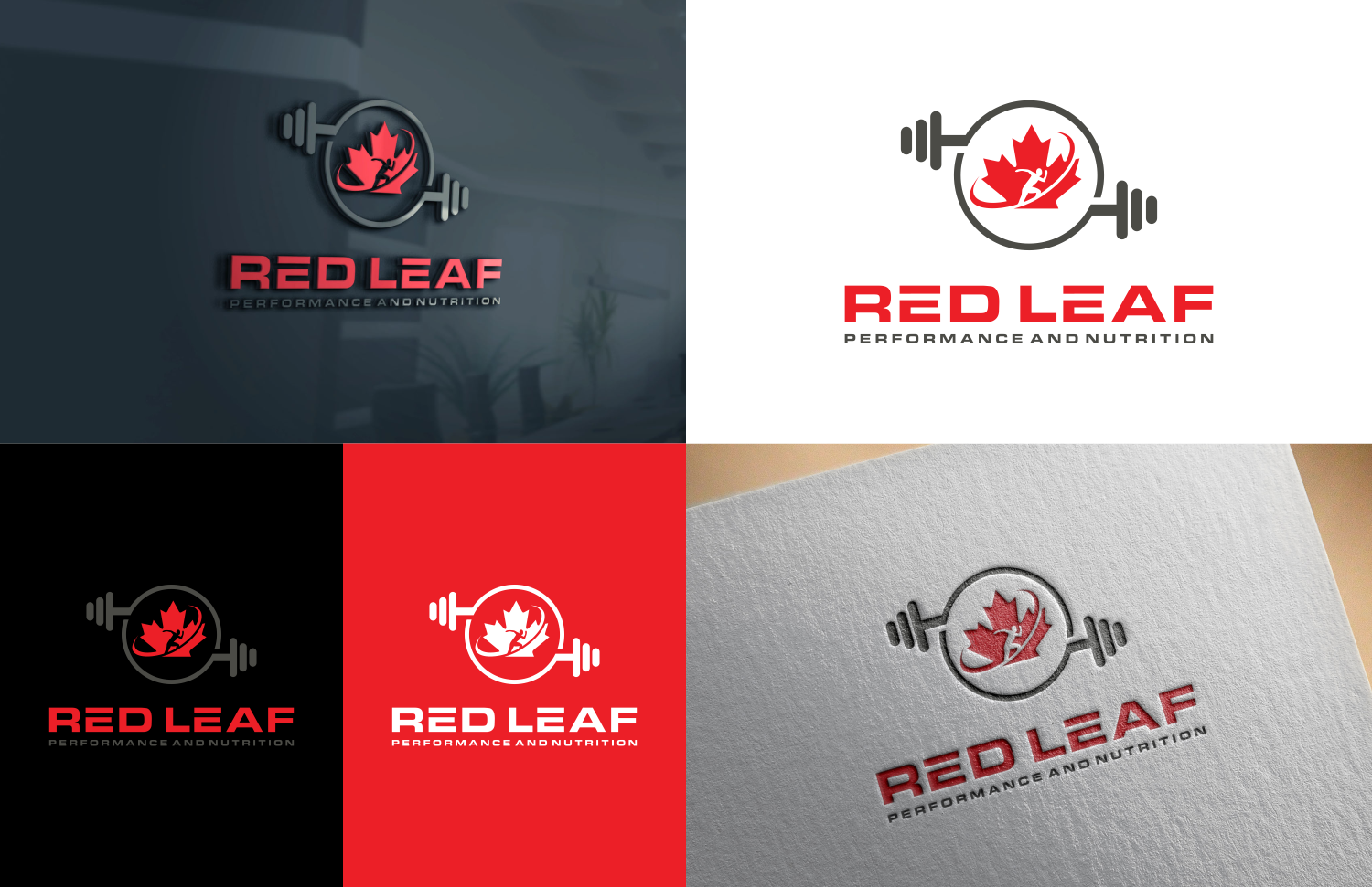 Diseño de Logo por fatiyadesign para Red Leaf Performance and Nutrition | Diseño #21335149