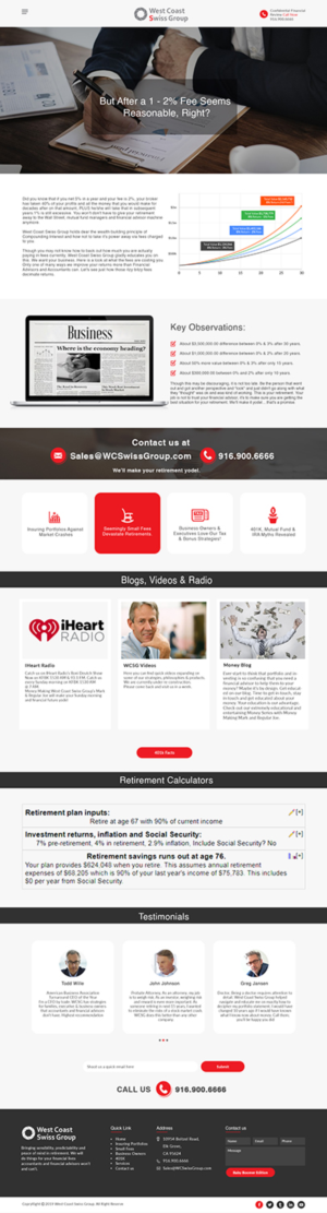 Web-Design von bdesigner9 für West Coast Swiss Group | Design: #21416221