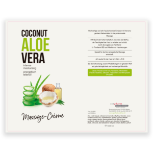 Massage-Creme label for a young pharmacy | Diseño de Etiqueta por Soluciones Creativas