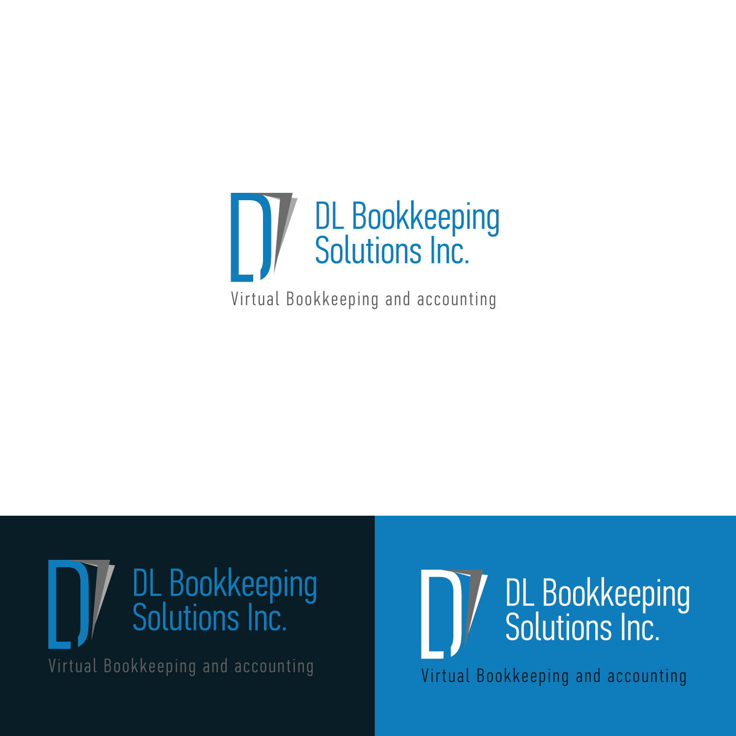 Logo Design by uk for DL Bookkeeping Solutions Inc. | Design #21317135