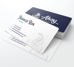 Fun, Clean Business Card For Family Focused Travel Agency | Business Card Design by Tilt