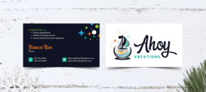 Fun, Clean Business Card For Family Focused Travel Agency | Business Card Design by Bold Pixels