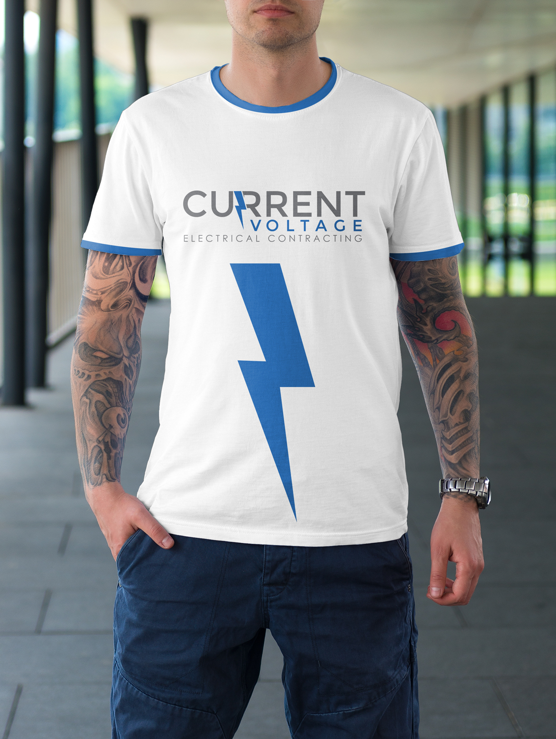 T-shirt Design by Petter Goms for Current Voltage, LLC. | Design #21319405