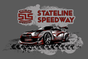 Race Track T-shirt Design - race cars fast elements - Stateline Speedway | T-shirt Design by Alaya