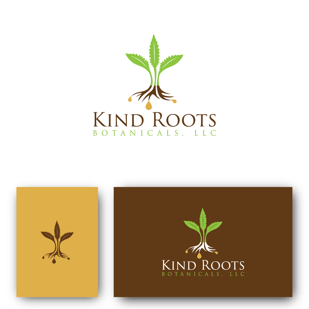 Logo Design by Deziners Zone for Kind Roots Botanicals, LLC | Design #21345690
