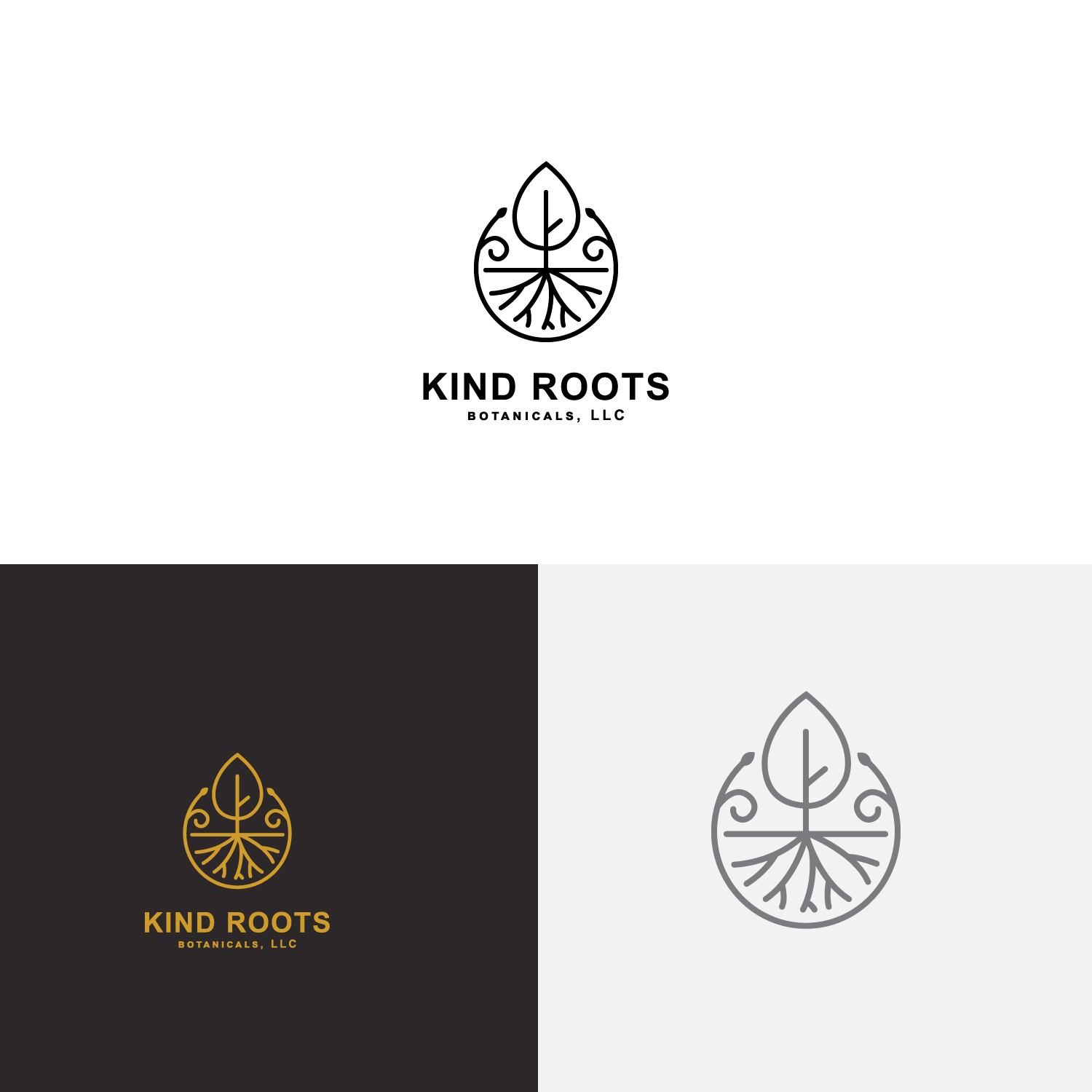 Logo Design by DsgnStory® for Kind Roots Botanicals, LLC | Design #21342725