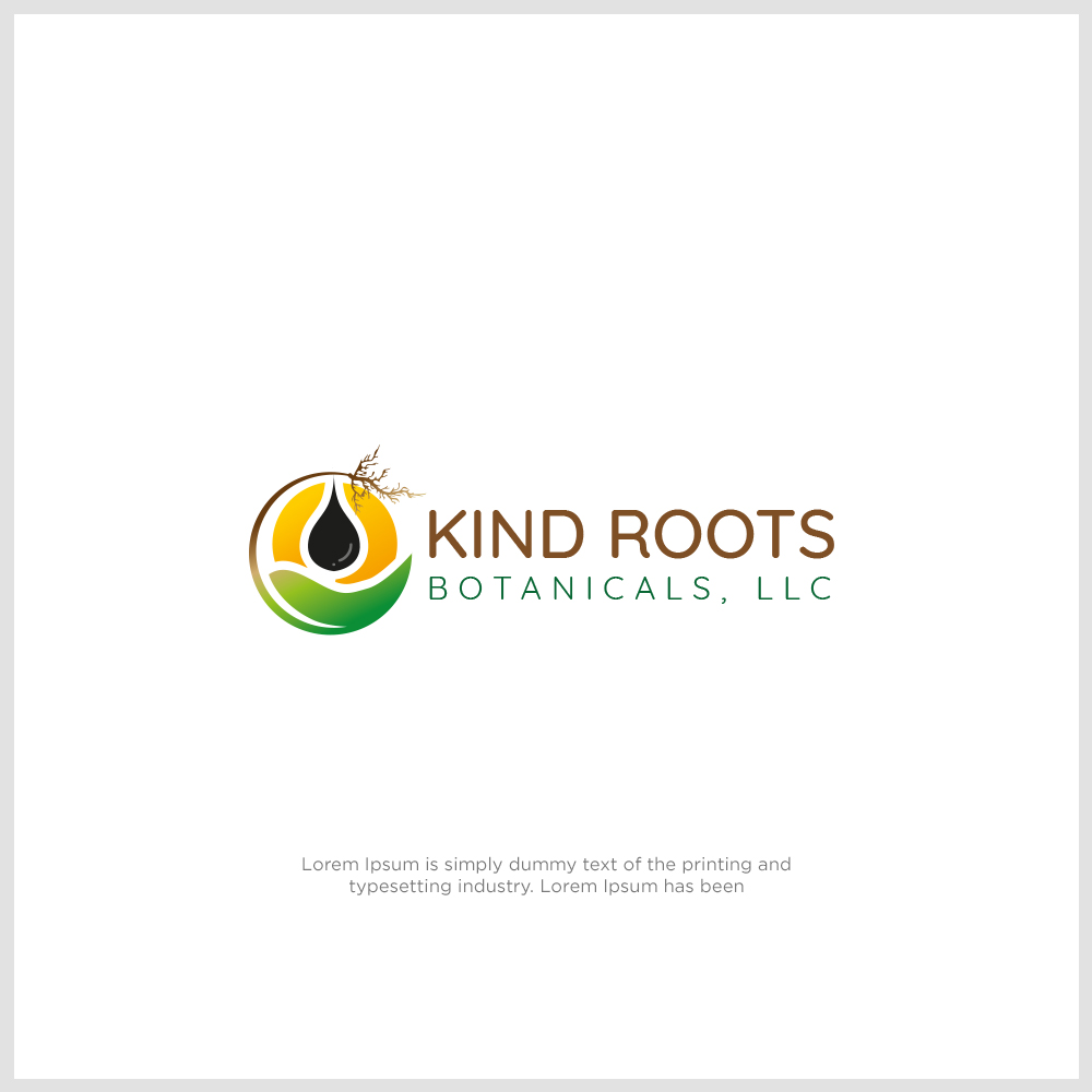 Logo Design by luthfansa 2 for Kind Roots Botanicals, LLC | Design #21331324