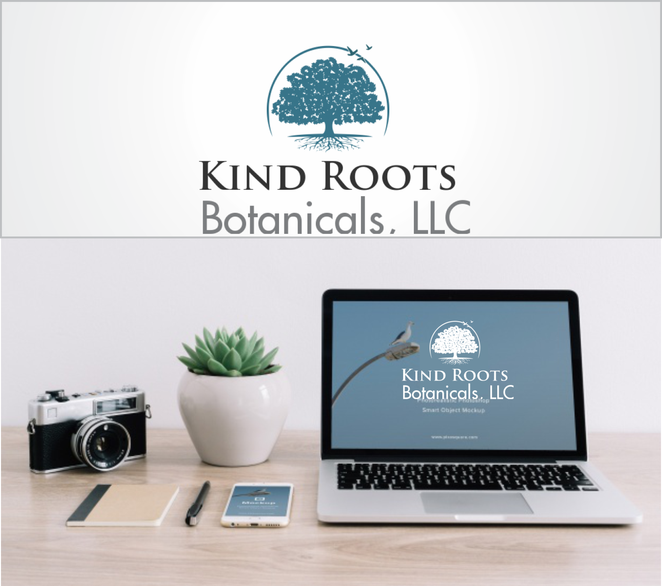 Logo Design by get2tows for Kind Roots Botanicals, LLC | Design #21355928