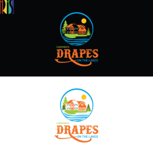 Drapes On The Lakes  | Logo Design by Iris 3