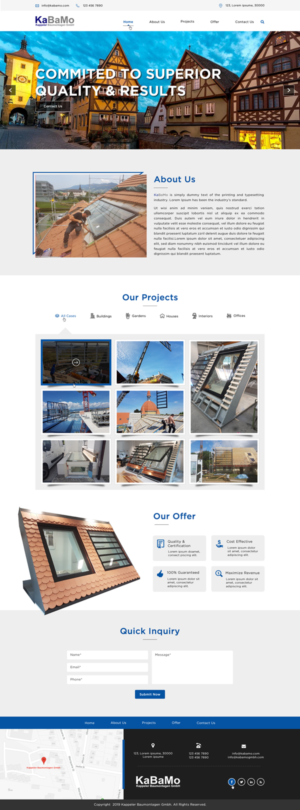 zuverlässige und qualitative Baumontagen | Web Design by Sbss