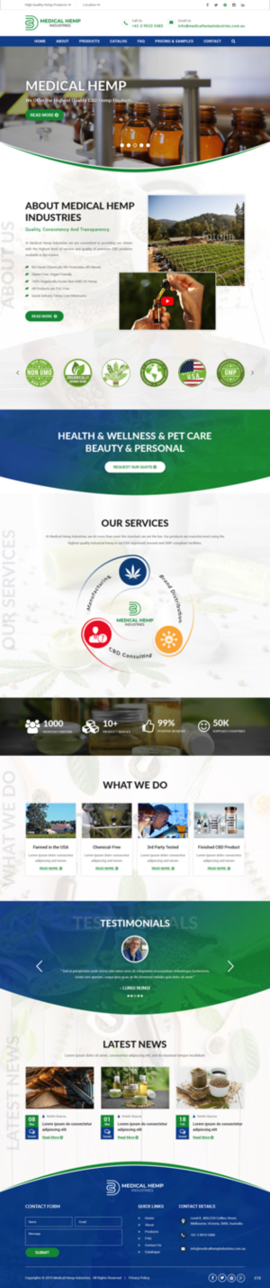 Web Design by pb for Genetic Analysis | Design: #21338981