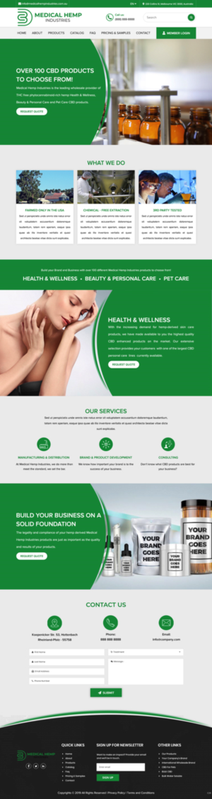 Web Design by pb for Genetic Analysis | Design: #21338985