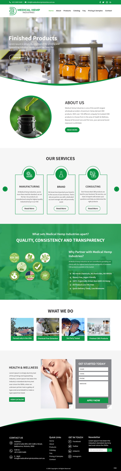Web Design by pb for Genetic Analysis | Design #21338989