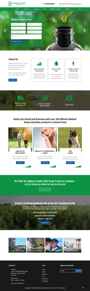 Web Design by pb for Genetic Analysis | Design: #21338993