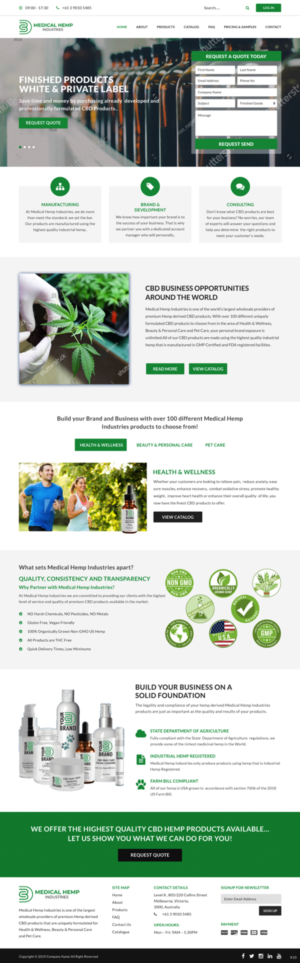 Web Design by pb for Genetic Analysis | Design: #21449573