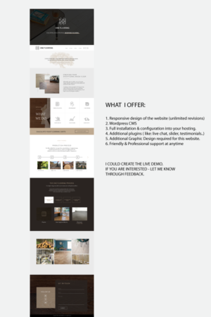 Wooden Floor Website | Web Design par coo.lt
