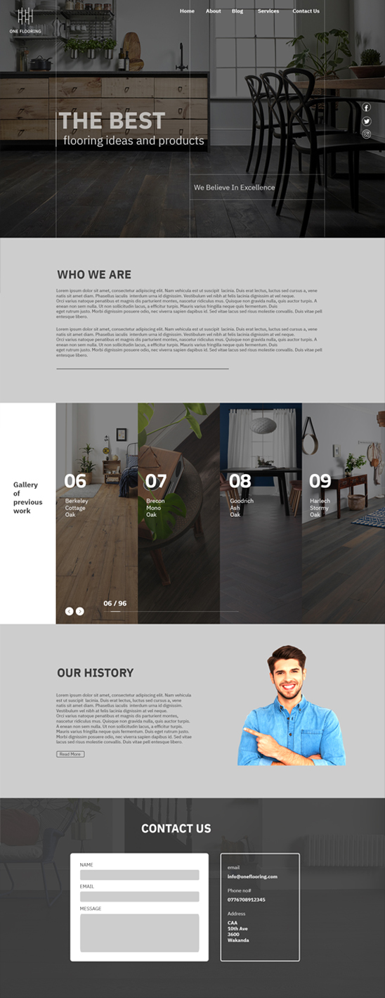 Web Design by Andrew Asiimwe for this project | Design #21354127