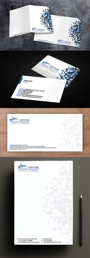 Real Estate Business Folders, Business Cards, Envelopes & Letterhead | Schreibwaren-Design von anshtoyj