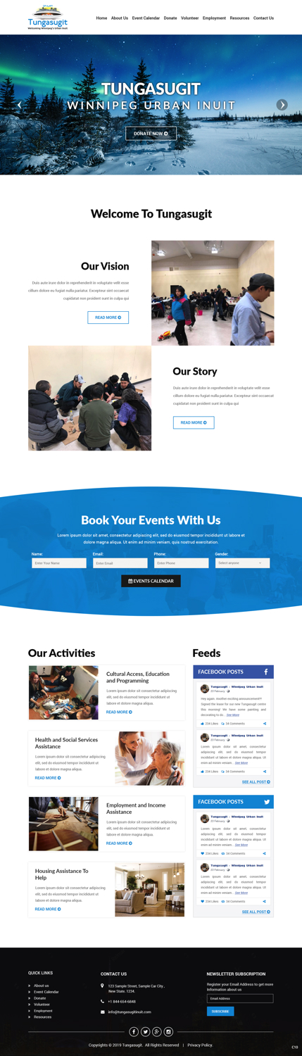 Diseño Web por pb para Tunngasugit Inc. | Diseño #21346777