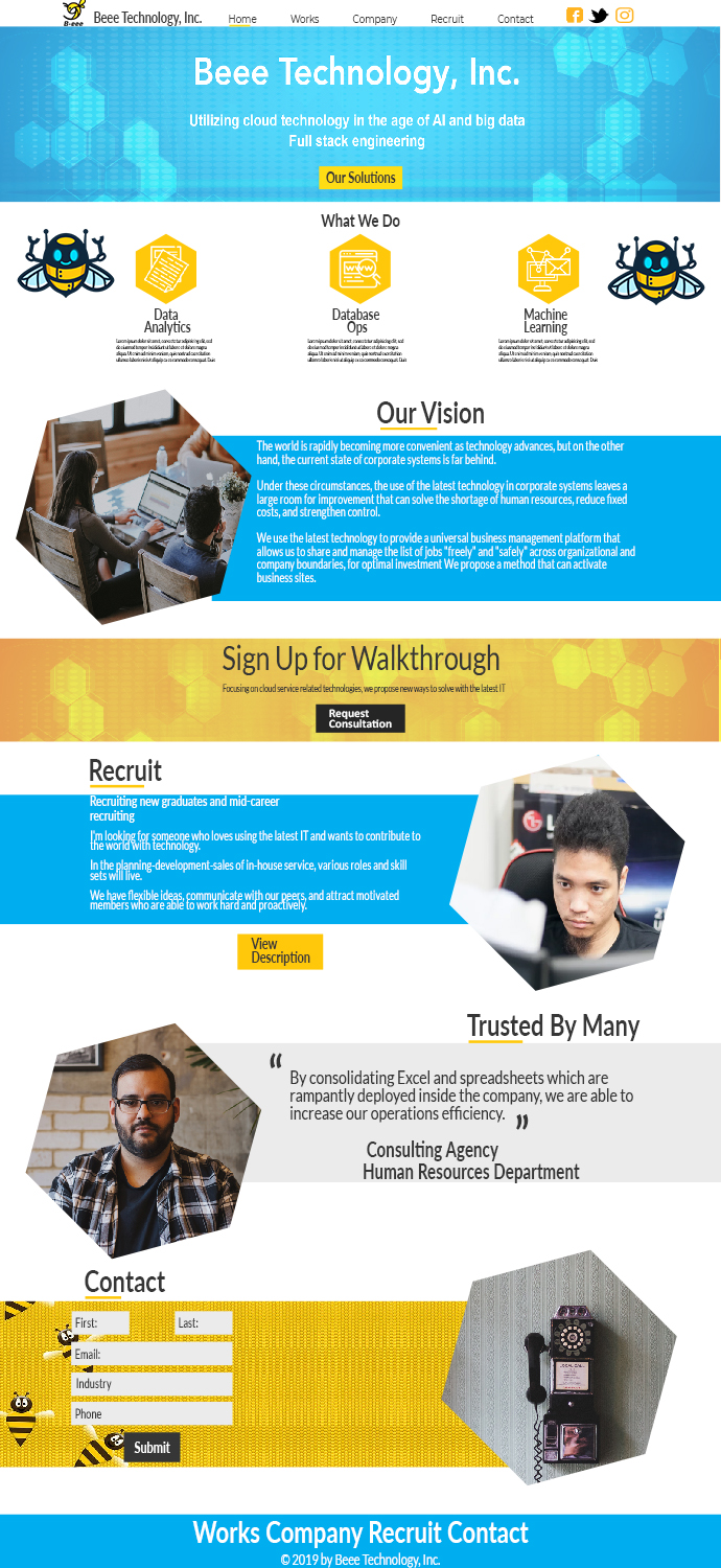 Web Design by JDaBeast for B-eee Ltd. | Design #21383491