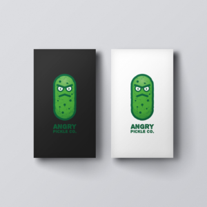 Angry Pickle Co. Attached is what I currently have but would like something unique and cool.  | Diseño de Logo por aquabomb26