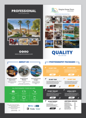 Brochure Design by Deziners Zone for Empire Home Tours | Design: #21352834