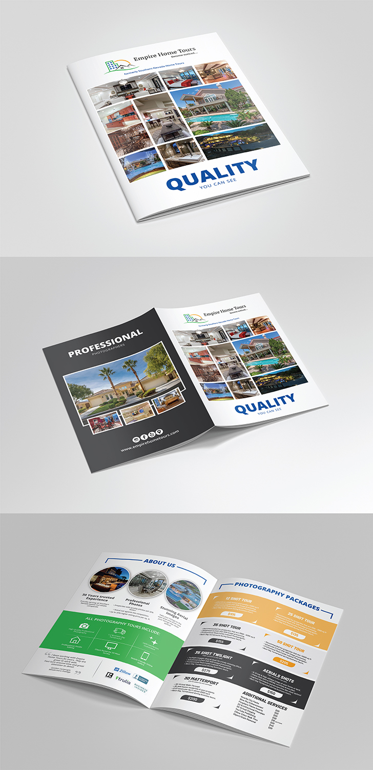 Design de Brochure par Deziners Zone pour Empire Home Tours | Design #21352835