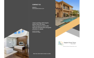 Brochure Design by Ferinaab for Empire Home Tours | Design: #21351520