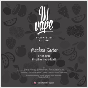 Short fill E liquid label UK.  100ml Nicotine free | Label Design by -Marc-
