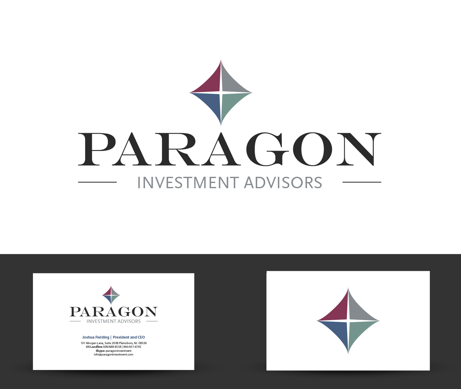 Diseño de Logo por Christian Champagne para Paragon Investment Advisors | Diseño #21347630